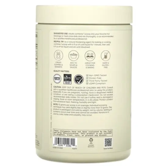 Sports Research Gelatin Powder, Unflavored, 1 lb (454 g) image {2}