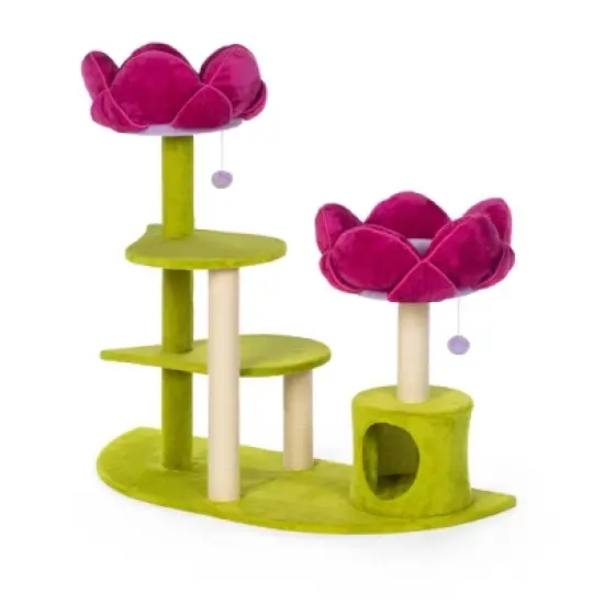 Prevue Pet Products Kitty Power Flower Garden Cat Tree Tower image {6}