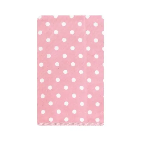 Hudson Baby Infant Girl Cotton Flannel Burp Cloths, Pink Tulips, One Size image {6}