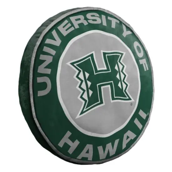 15" NCAA Hawaii Rainbow Warriors Cloud Pillow: Sports Team Logo Plush image {2}