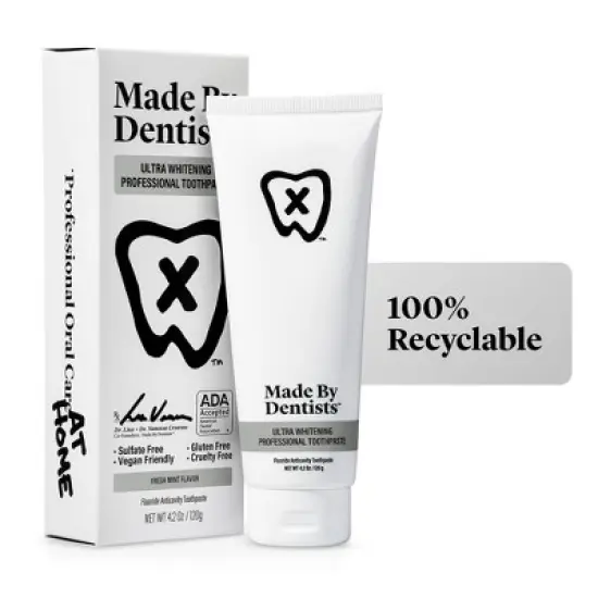 Made By Dentists Ultra Whitening Toothpaste - Fluoride Anticavity Toothpaste - Fresh Mint Flavor - 4.2 oz image {4}