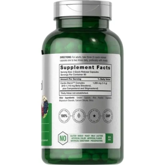 Horbaach Beta Sitosterol 1200mg | 240 Capsules image {1}