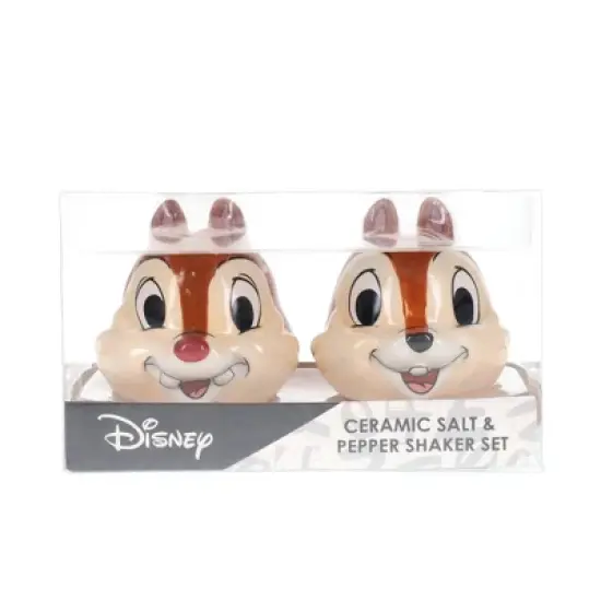 Silver Buffalo Disney Chip 'n' Dale Ceramic Salt and Pepper Shaker Set image {1}