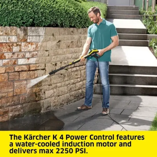 Karcher K 4 Power Control Electric Pressure Washer, Max 2250 PSI, 1.5 GPM image {2}