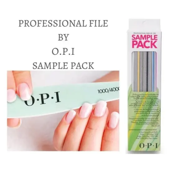 OPI Sample Pack Professional Board And Buffer File Collection | Nail Buffer Block Emery Board for Nature Acrylic Nails - (6 Files) image {1}