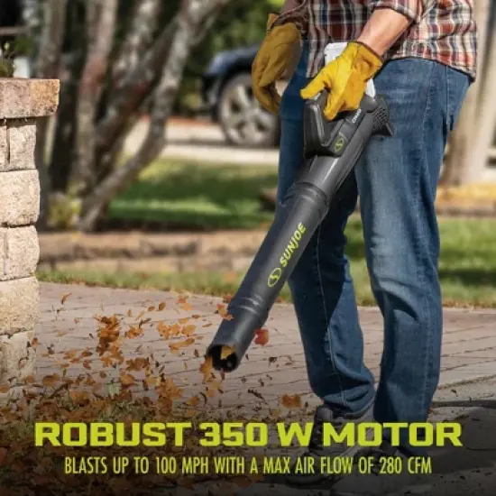 Sun Joe 24V IONMAX Cordless Leaf Blower, Grass and Hedge Trimmer Outdoor Garden Combo Power Tool Kit with Batteries and Charger, 24V-GT4MAX-LTE image {4}