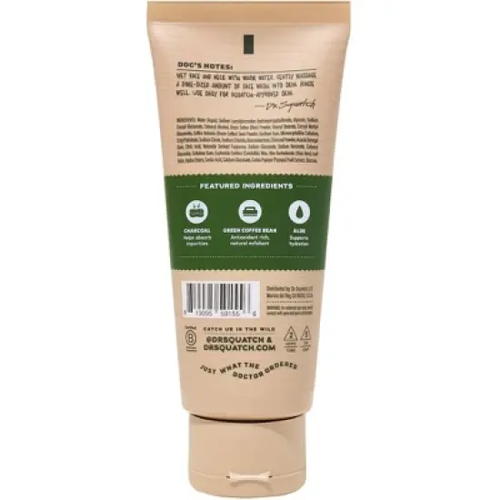 DR. SQUATCH Men's Natural Face Wash - Pine Tar - 4oz image {1}