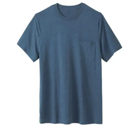 KingSize Men's Big & Tall Shrink-Less&trade; Lightweight Longer-Length Crewneck Pocket T-Shirt image {1}