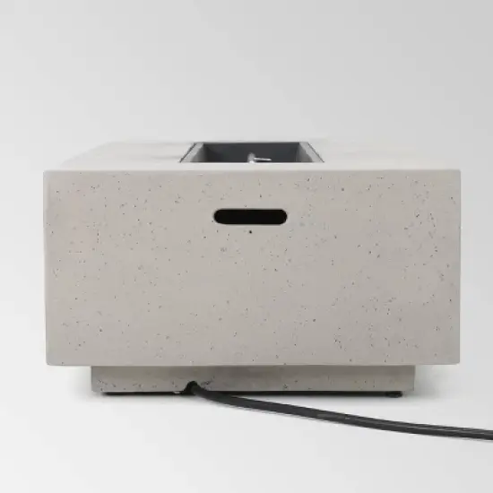 Navan 5pc Aluminum Chat Set with Fire Pit - Dark Gray/Black/Light Gray - Christopher Knight Home image {4}