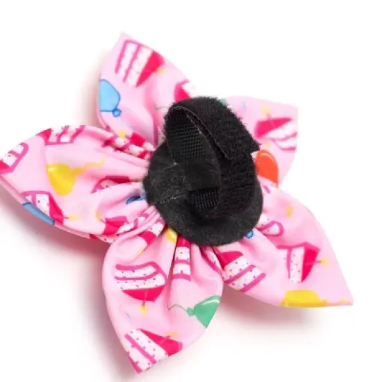 The Worthy Dog Birthday Girl Flower Adjustable Collar Attachment Accessory image {2}