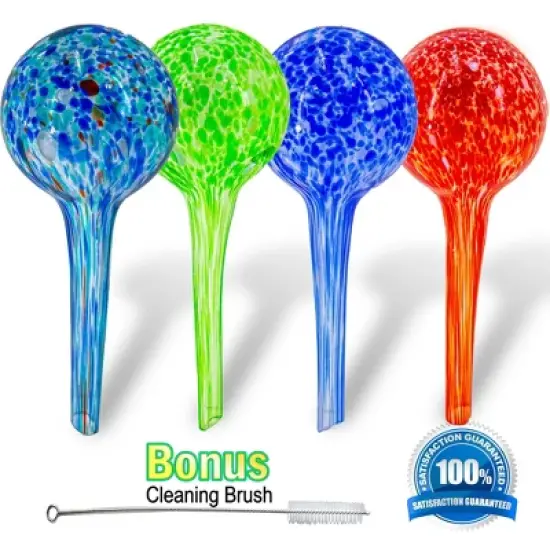 5 Star Super Deals Plant Watering Globes - Automatic Watering Bulbs - 4pc Mini image {6}
