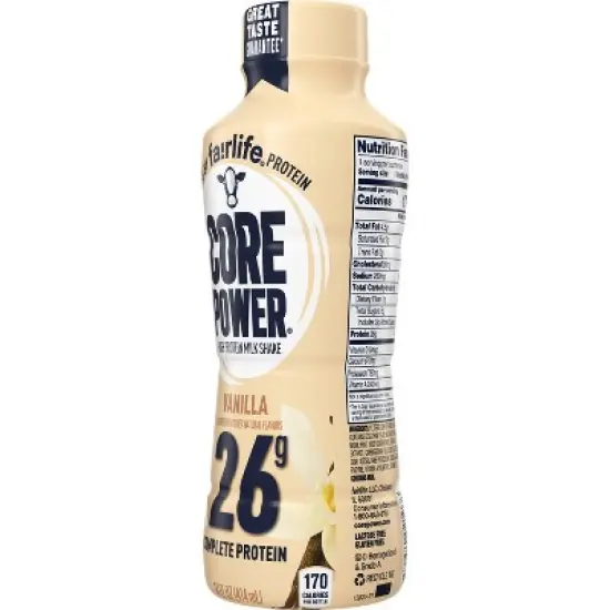 Core Power Vanilla 26G Protein Shake - 14 fl oz Bottle image {6}