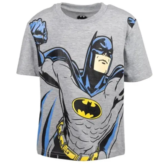 DC Comics Justice League Batman T-Shirt French Terry Shorts Grey  image {1}