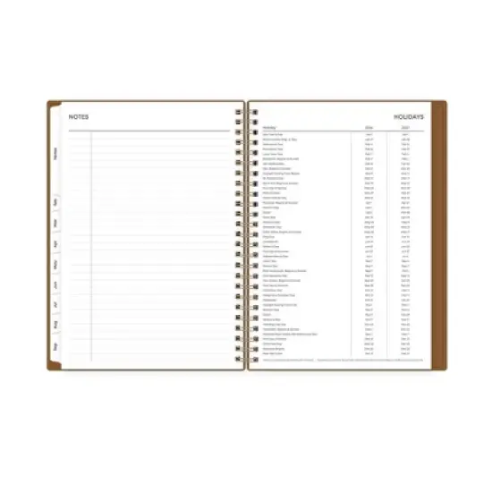 Blue Sky Weekly/Monthly 15 Months Planning Calendar and Notes 5.875"x8.625" Mocha Mousse image {9}