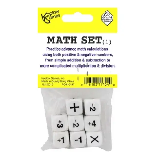 Koplow Games Positive/Negative Dice Set, 8 Per Set, 6 Sets image {2}