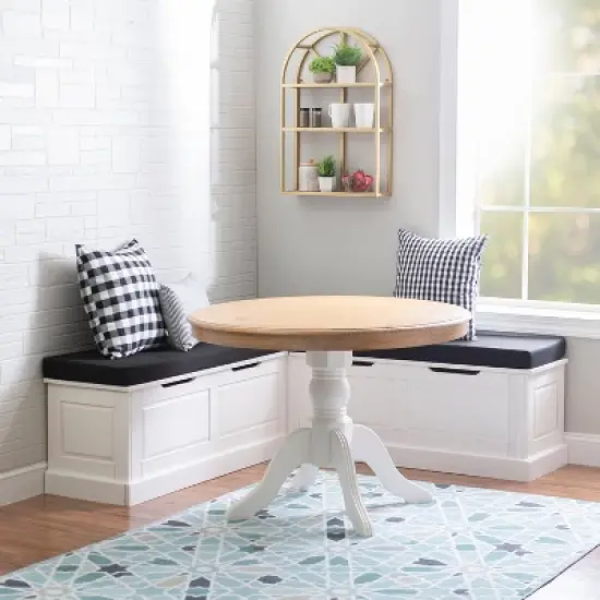 Tobin Backless Nook with Cushion - Linon image {1}