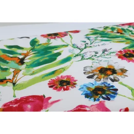 Flower Mania Petunia Outdoor Bench Cushion Pink - Pillow Perfect image {3}