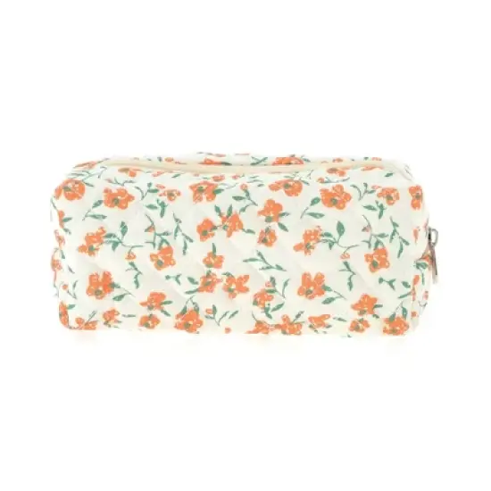 Unique Bargains Small Floral Print Makeup Bag 1 Pc image {3}