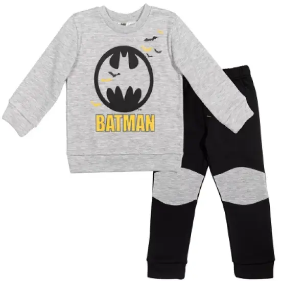 DC Comics Justice League Batman Toddler Boys Fleece Pullover Pants & Sweatshirt Set  image {8}