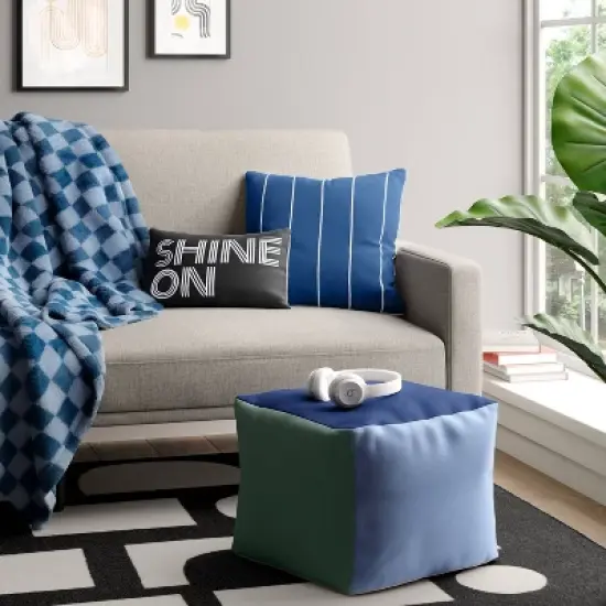 Color Block Dorm Pouf - Room Essentials&trade; image {1}