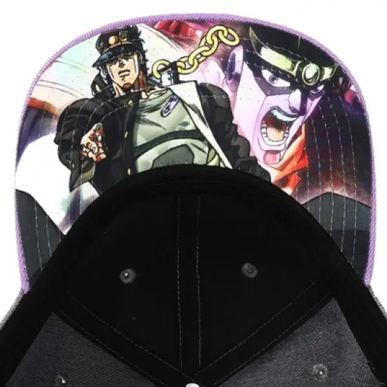 Jojo's Bizarre Adventures Anime Cartoon Logo Under Bill Art Snapback Hat image {5}