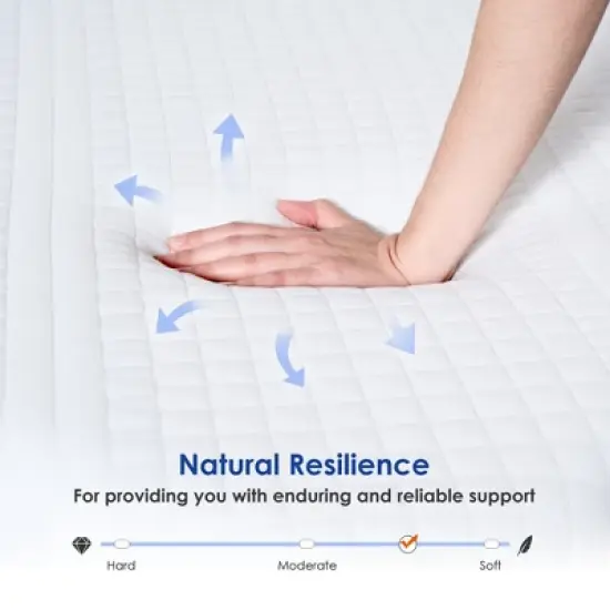 CSBDHOME 12 Inch Cooling Gel Infused Mattress for Pressure Relief, Bed in a Box CertiPUR-US Certified & Fiberglass Free image {6}