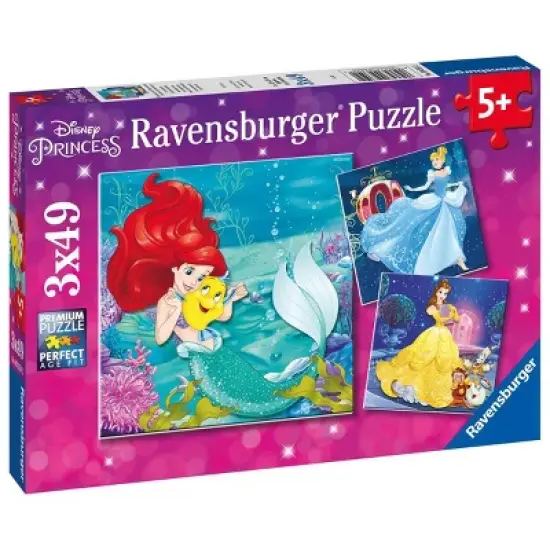 Ravensburger Disney Princess Adventure 3x49pc Jigsaw Puzzle Set image {5}