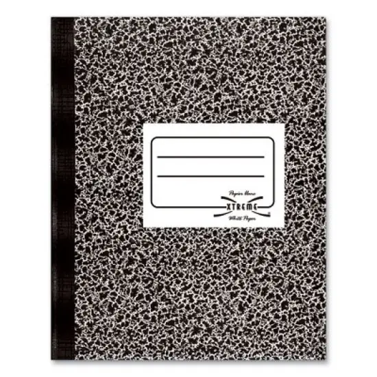 National Composition Book, Medium/College Rule, Black Marble Cover, (80) 11 x 8.38 Sheets image {3}