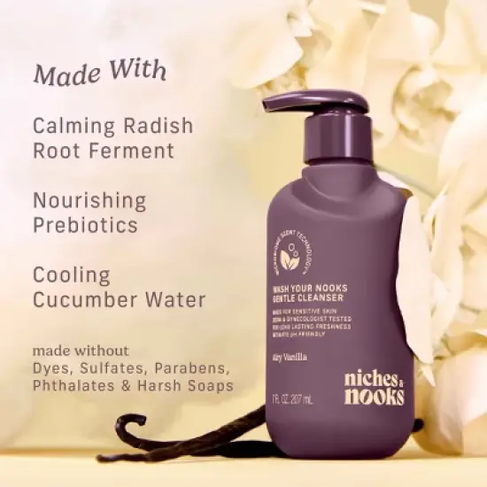 Niches & Nooks Intimate pH Balanced Gentle Feminine Wash - Airy Vanilla - 7 fl oz image {6}