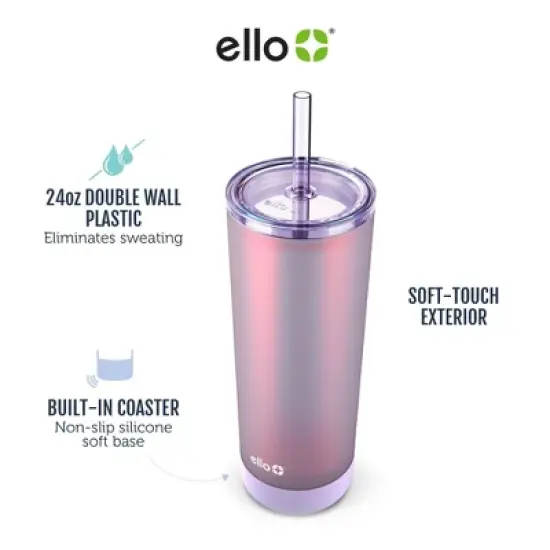 Ello Monterey 24oz Double Wall Plastic Tumbler image {3}