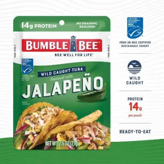 Bumblee Bee Jalapeno Seasoned Tuna Pouch - 2.5oz image {2}