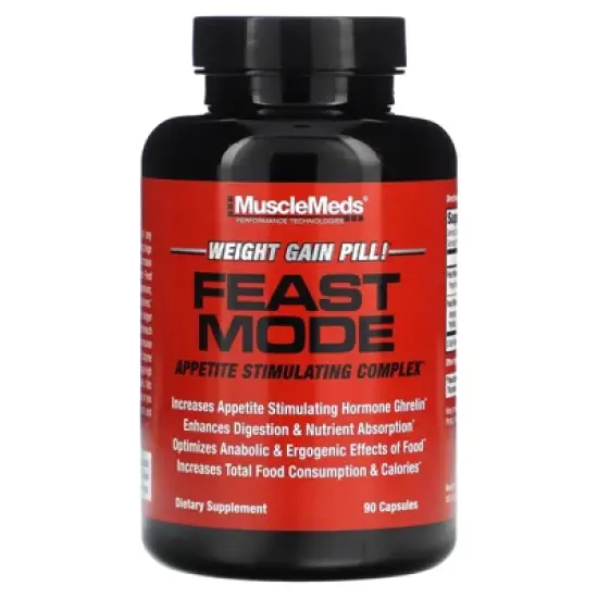 MuscleMeds Feast Mode, Appetite Stimulating Complex, 90 Capsules image {4}