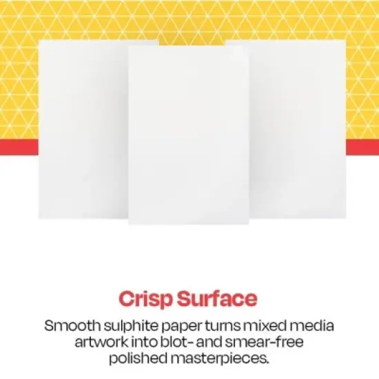 School Smart Folding Bristol Board, 12 x 18 Inches, White, Pack of 100 image {1}