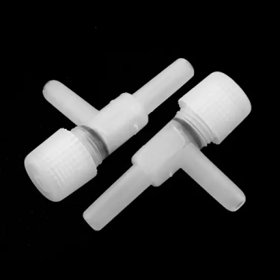 Unique Bargains Aquarium Air Line Tubing Volume Control Valve White 5 Pcs image {1}