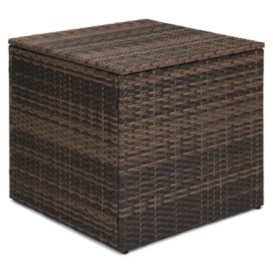 6pc Wicker Outdoor Conversation Set with Cushions - Orange - EDYO LIVING image {12}