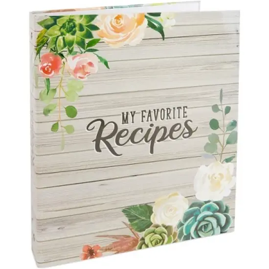 Paper Junkie 3 Ring Binder For Recipes with 12 Divider Tabs, 2-Sided Pocket, and 2 Sets of Sticker Sheets, 10 x 11.5 In image {7}
