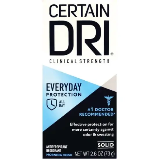 Certain Dri Extra Strength Solid Antiperspirant and Deodorant - Morning Fresh - 2.6 oz image {2}