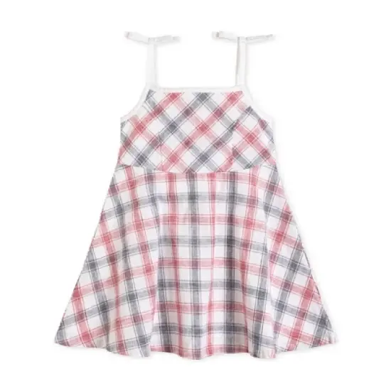 Hope & Henry Girls' Sleeveless Bow Shoulder Simple Sundress, Toddler image {7}