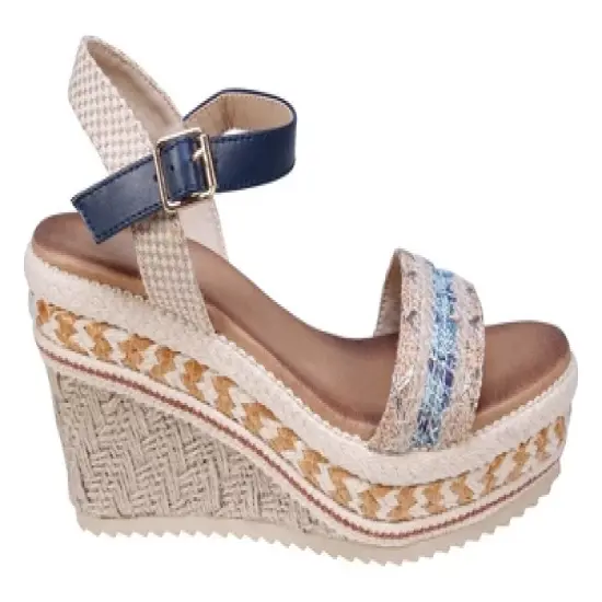 GC Shoes Lauren Slingback Espadrille Wedge Sandals image {1}