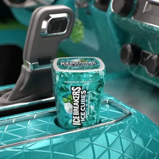 Ice Breakers Ice Cubes Wintergreen Sugar Free Gum - 40ct image {2}