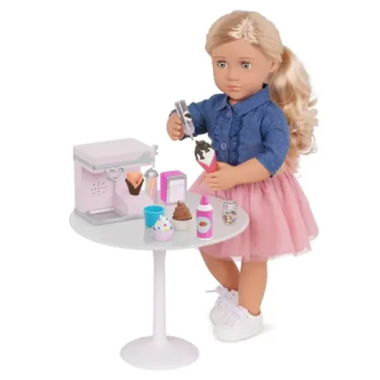 Our Generation Sundae Fun Day Ice Cream Machine Accessory Set for 18" Dolls image {1}