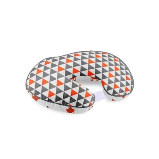 Bacati - 3 pc Playful Fox Orange Gray Hugster Feeding & Infant Support Nursing Pillow image {6}