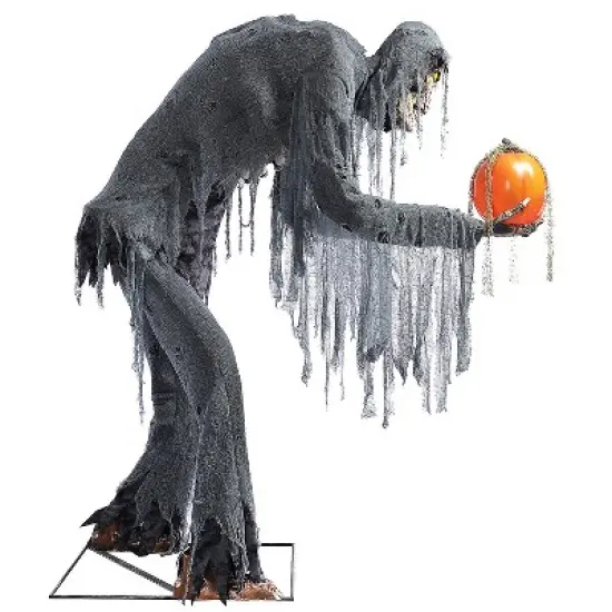 Seasonal Visions Animated Prowling Jack Halloween Decoration - 7 ft - Black image {2}