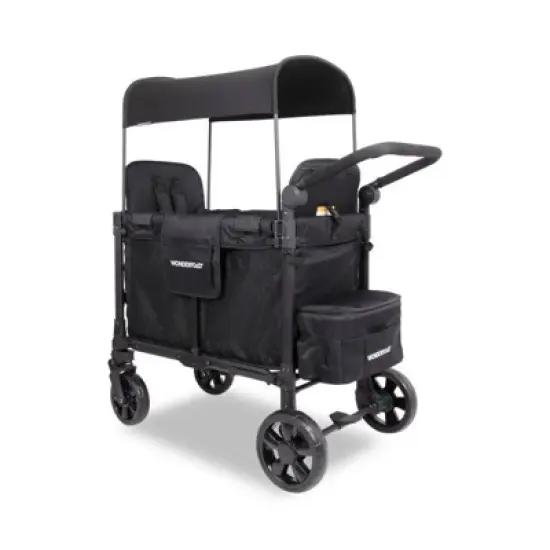 WONDERFOLD W2 Elite Pro Wagon Stroller - Jet Black image {1}