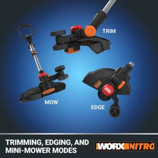 Worx Nitro WG173.9 20V Brushless 13&rdquo; Cordless String Trimmer (Battery & Charger Not Included) image {7}