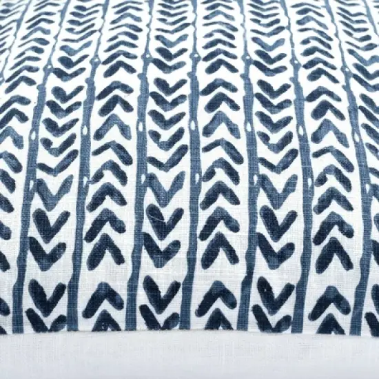 20"x20" Oversize Yani Family-Friendly Square Throw Pillow Cover Navy - Lush D&eacute;cor image {3}