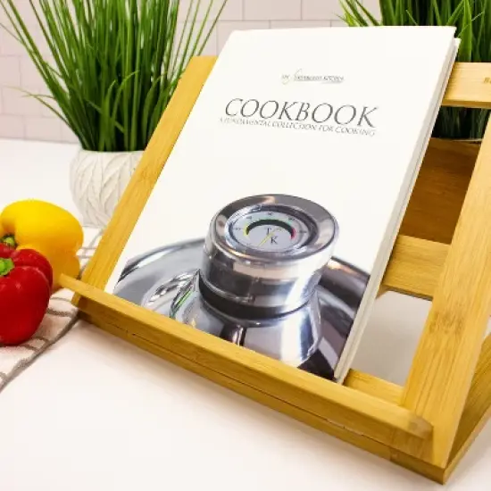 BergHOFF Bamboo Adjustable Bookstand, Great for Cook Book and Tablet image {8}