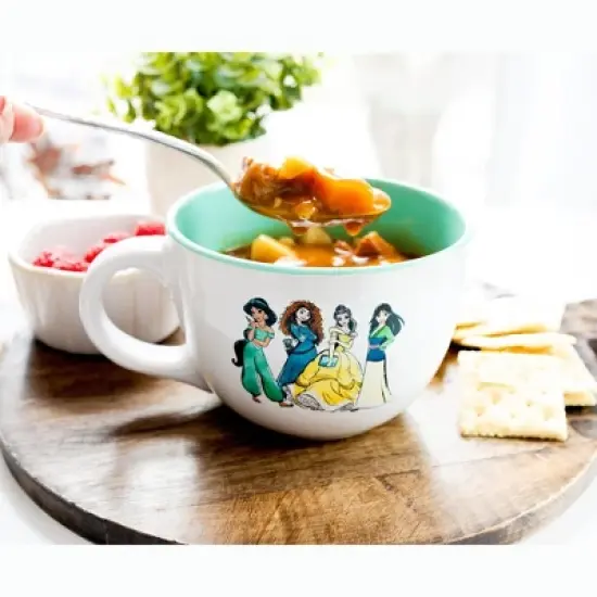 Silver Buffalo Disney Princess 24oz Ceramic Soup Mug image {7}