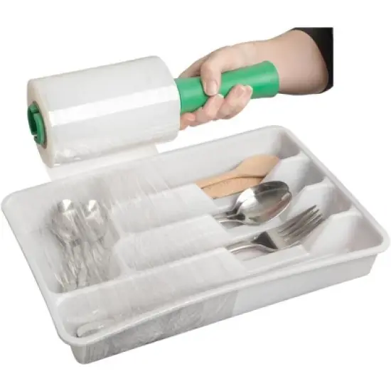 Duck Stretch Wrap, Clear, 5" x 1,000' Roll, 2 Rolls image {5}