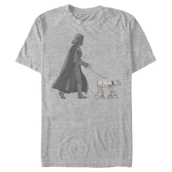 Men's Star Wars Darth Vader AT-AT Walking the Dog T-Shirt image {3}